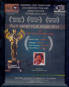 Agnaye (For the Fire) – Malayalam Documentary Received NACT Short Film Award 2014 for ‘Best Documentary Film’